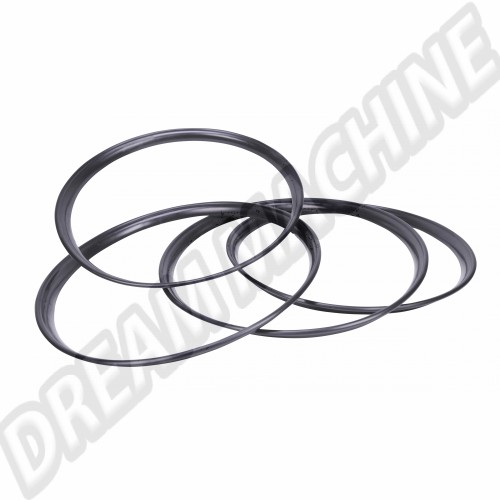 Cerclage d'enjoliveur noir pour jantes 5x205 avec enjoliveur clipsé. le jeu de 4 AC601765BLK Sur www.dream-machine.fr
