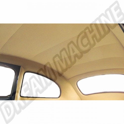 Ciel de toit complet tissu coton beige 08/60-->07/63 berline 111-501C-TN Sur www.dream-machine.fr