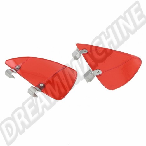 Déflecteurs d'air sur déflecteur colori rouge. la paire DM090920 Sur www.dream-machine.fr