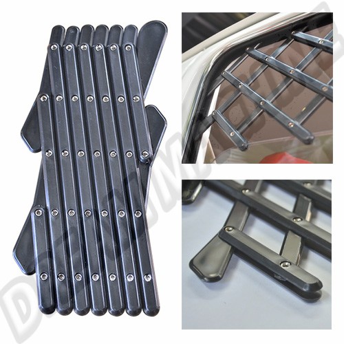 Grille d'aération rétro couleur noire pour vitre de porte  DM061017B Sur www.dream-machine.fr
