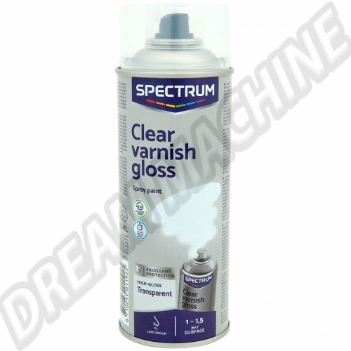 Vernis transparent haute brillance en aérosol Spectrum 400ml