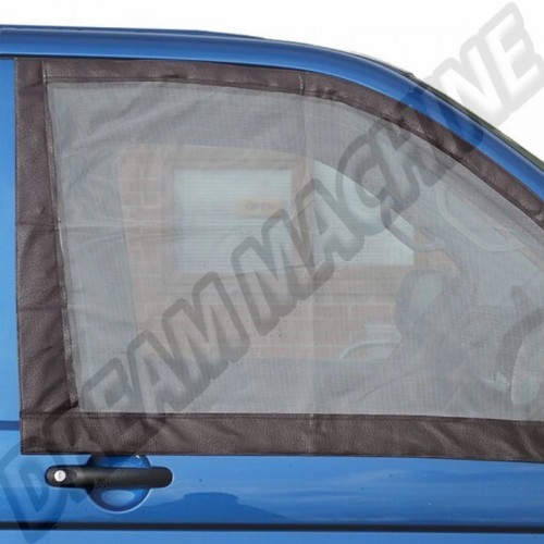 Moustiquaire contour marron pour hayon arrière avec ouverture centrale zippée T25 253070411BZ Sur www.dream-machine.fr