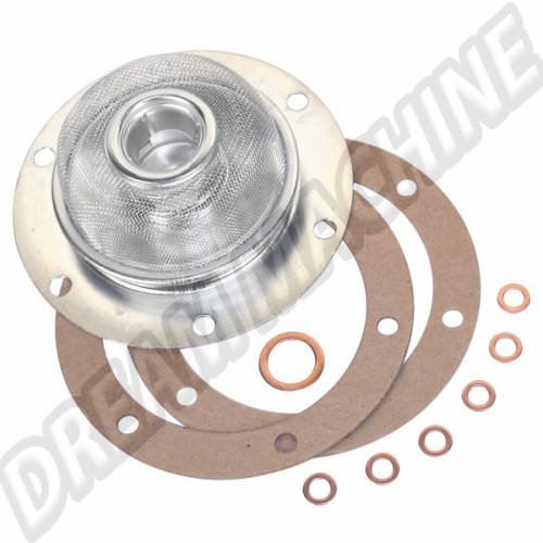 Crépine d'huile moteur d'origine 69--> pour tuyau diamètre 18.5mm. avec joints 00-9924-0 Sur www.dream-machine.fr
