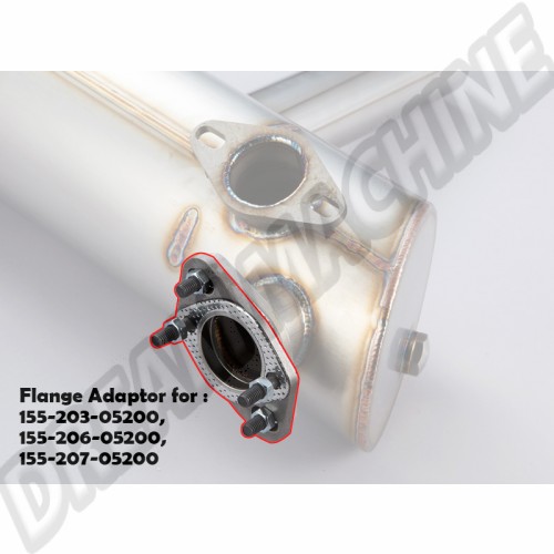 Kit adaptation Flange sur échappement / Boite de chauffage ou J tubes 155-200-FA100 Sur www.dream-machine.fr