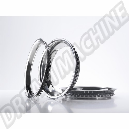 Cercles de roue Inox 15" les 4 113698500 Sur www.dream-machine.fr