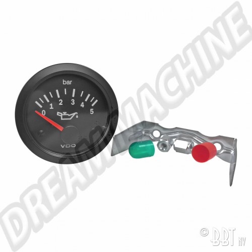 manometre de pression d'huile 0-5 bars diam 52mm VDO v350040 Sur www.dream-machine.fr