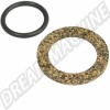 Remplissage d'huile en aluminium, Volkswagen Beetle, Karmann Ghia, Bus, Air-cooled, bouchon à canelures, aluminium poli, raccord 1/4" NPT, ligne de respiration, ventilation, compartiment moteur.