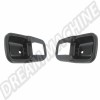 Contour de Poignée de Porte, Intérieur, Noir, Volkswagen 1964-1979, 111837239B01C, 111.837.239.B01C.