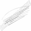 Kit, Baguette, Aluminium, Tour de Caisse, Capot Avant, Volkswagen, Coccinelle, 08/66-07/67, 11189811B, 11 189 811 B