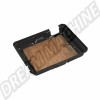 Couvre batterie en métal laqué noir pour VW Coccinelle et Porsche 356 jusqu'à 1955. Références : 111915405A et 111-915-405-A.