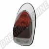 Feu arrière complet gauche Europe, côté conducteur, Volkswagen Coccinelle 1300, 1500, 1302, 8/1967-7/1973, Orange/rouge/blanc, dimensions 7 3/4 pouces, 4 1/4 pouces, non certifié E-Type, référence 111945095P, 111-945-095P.