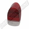 Cabochon vitre de feu arrière, Rouge/Rouge/Transparent, Volkswagen, Coccinelle, 1300, 1302, sans marquage CE, côté conducteur, côté passager, pièce, 111945241LR, 111-945-241LR.