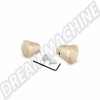 Boutons de Radio Ivoire pour VW 1953-1967 - Lot de 2 - Réf. 113941544IV, 113-941-544-I, 133-544-IV, 133544IV, 686420241997