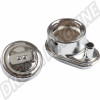Remplissage d'Huile, Chromé, Moteur Volkswagen, Type1, 00-8963-0, Sans Tuyau d'Écoulement, Tuyau de Reniflard 1/2 pouces