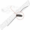 155853705, 155 853 705, Golf I Cabrio, baguette décorative, montant A gauche, couleur noire.