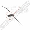 155853706A, 155 853 706 A, Golf 1 Cabriolet, baguette noire, montant droit de pare-brise, couleur noire.