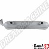 Échappement arrière en acier inoxydable pour Porsche 911/930 2.7, 3.0 (01/63-11/90). Référence : 1620609100, 92.211OE, 91111102501.