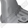 Échangeur DANSK en acier aluminisé peint pour Porsche 911 (1965-1974), côté passager. Références : 91121102210, 911 211 022 10.