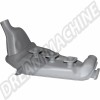 Échangeur DANSK en acier aluminisé peint pour Porsche 911 (1965-1974), côté passager. Références : 91121102210, 911 211 022 10.