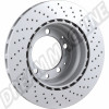 Disque de frein arrière gauche Porsche 911 Turbo, enduit de zinc