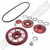 Kit de Poulie Anodisée Rouge Volkswagen Type 1 Volkswagen Type 2 Poulies de Performance 18-1116-0
