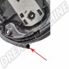 Joint vitre feu arrière, Boîtier, VW Cox, Combi, Type 3, Type 181/Kübel, Étanchéité, Protection, Référence 411945235X