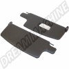 Pare-soleils, Paire, Vinyl, Noir, Miroir, Volkswagen, Coccinelle, Berline, Cabriolet, 08/67, 08/72, 211033211, 21 1033 211.