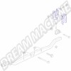 Supports de Montage Moteur, Métal Galvanisé, Bus VW T2 1.6, 211199353C, 211 199 353 C