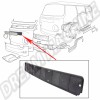 Grille plastique de calandre, VW Combi, VW Transporter T2, 73-79, Partie centrale, Grille mesh, Matière plastique, Protection du radiateur, Circulation d'air optimale, Noir.