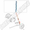 Levier frein à main gauche Combi T2 1973-1979 Kombi Brésil 1997-2014 211609613F