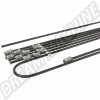Kit de conduites / tuyau de frein 9 pièces, pour Volkswagen Combi T2 LHD 08/72-->07/79 avec disques avant sans servo