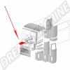 Tôle de batterie pour le côté gauche du compartiment moteur des combis VW de 1968 à 1971. Références : 211813165H, 211.813.165.H.