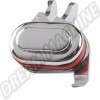 verrou vitre coulissante droit, Combi Split T1, Kombi Brésil, pièce de rechange, réparation VW, réf. 211837822A, chrome
