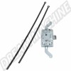 Mécanisme de porte battante avec tiges de verrouillage, droit avant/gauche arrière, Combi 02/55-10/62 - Silver Weld Through - Réf. 211847605D