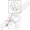 Sigle VW, Ivoire E90, Face Avant, Combi T2B, Élégance, Installation Facile,211853601E90D