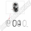 Bloc support de feux arrière, Combi, Type 181/Kübel, européen, fonte d'aluminium chromé, qualité supérieure, restauration Combi, personnalisation Volkswagen.