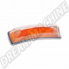 Cabochon de clignotant Combi, Orange, Avant droit, Qualité d'origine, Homologation 'E', Remplacement, Vitre de clignotant.