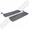 Pare-soleil, Deluxe, Aluminium, Gris, Volkswagen, Combi, Kombi, Brésil, Fixation, 3 Vis, Chromé, Marron, 22185755G, 221 857 55 G