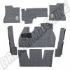 Kit Moquette Gris Anthracite 7 Pièces pour Volkswagen Coccinelle Berline (18.57-07.68) LHD 34-F1106-407