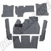 Kit Moquette Gris Anthracite 7 Pièces pour Volkswagen Coccinelle 1200/1300 (08/68-07/72) LHD