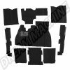 Kit Moquette Noir 9 Pièces pour Volkswagen Coccinelle 1200/1300 (08/72+)
