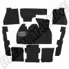 Kit Moquette Noir 9 Pièces pour Volkswagen Coccinelle 1303 Berline 34-F1214-301
