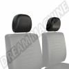 Kit housses appuie-tête, Volkswagen, Coccinelle, Cabriolet, Berline, 43101011, 43-101-011, vinyle, noir, remplacement, installation facile