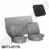 Kit Housse de Siège, Volkswagen Coccinelle Berline, 08/73-07/76, Vinyle Basket Weave, Remplacement, 43-1132-01, 43 1132 01