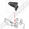 Support de radiateur, VOLKSWAGEN, Transporter T4, 1992-2003, 701121633B, 701 121 633 B, côté conducteur, montage arrière
