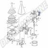 Silentbloc Accoupleur, Bague de Support Arrière pour Tige de Sélection du Levier de Vitesse, Transporter T4 701711259B 701 711 259B