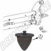 Butée de Suspension Inférieure, Train Avant, Combi T2, 8/1967-7/1979, Élastomère, Position à la barre de torsion, Essieu avant inférieur, 211401263A.