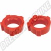 Ensemble de 2 silentblocs en uréthane crénelé pour lame de torsion Volkswagen (16-5132, 16 513 2). Idéal pour Type 1 Bug, Karmann Ghia et Type 3.