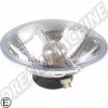Optique H4, phare style US, phare buggy, emplacement veilleuse, diamètre 180 mm, homologué E. Référence : AC941113, VA17301.