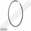 Cercles/enjoliveurs chromés, feux arrière, paire, Volkswagen Coccinelle, Cox, VW 1200, finition brillante, 111945117